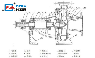 兩相流紙漿泵結(jié)構(gòu)圖