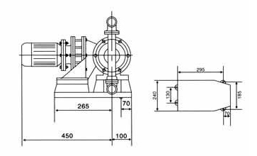電動(dòng)隔膜泵安裝尺寸圖