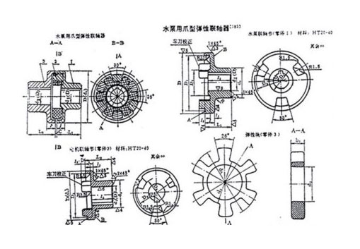 水泵聯(lián)軸器三視圖